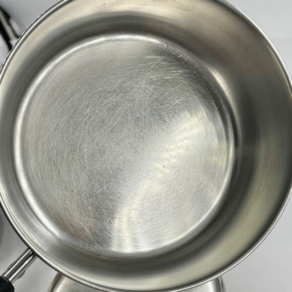 REVERE WARE 1801 VTG 2 Qt 92e Saucepan w Lid MADE IN USA Copper Stainless Steel - Picture 5 of 11